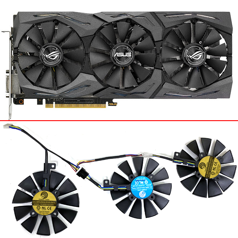 Rtx 3090 24Gb Gddr6X - Вентилятор охлаждения для ASUS Strix RX480