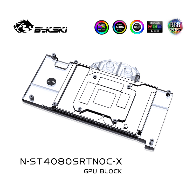 Водоблок Bykski N-ST4080SRTNOC – обзор и цена Rtx 4080 Water Cooling Block