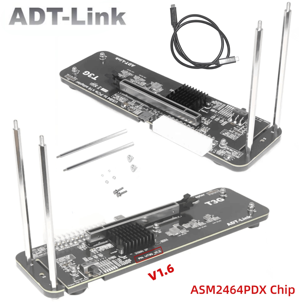 ADT UT3G для ноутбуков NUC ITX – обзор и цена Gpu External Dock Egpu Thunderbolt 4